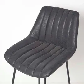 Homescapes Barstuhl Ascot 54 x 97 x 47 cm Schwarz