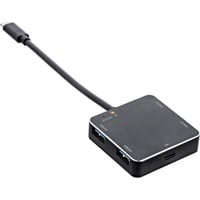 InLine USB Typ C Hub, schwarz,