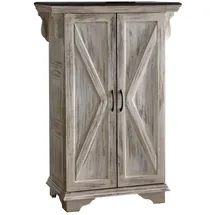 Massivmoebel24 Schrank Mango / Akazie 90 x 45 x 135 cm Weiß