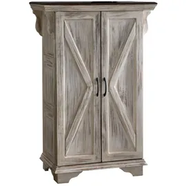 Massivmoebel24 Schrank Mango / Akazie 90 x 45 x 135 cm Weiß