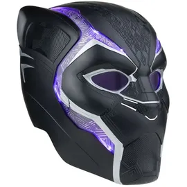 Marvel Hasbro Legends Series Black Panther elektronischer Premium Helm mit Lichtern und klappbaren Linsen, Rollenspielartikel, F3453, Multi