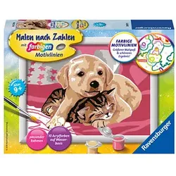 Ravensburger Malen-nach-Zahlen Beste Freunde mehrfarbig