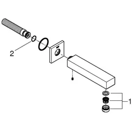 Grohe Eurocube Wanneneinlauf 13303AL0