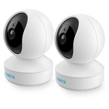 Reolink »E1 Pro-2 Pack 4MP 355° Schwenk & 50° Neigung PT Indoor Überwachungskamera (Innenbereich, Automatische Verfolgung, 2-Wege-Audio, Baby Monitor, Bewegungen Personen und Haustiere erkennen) weiß