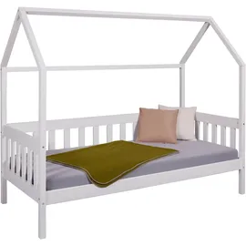 Interlink Hausbett Funky 90 x 200 cm Kiefer massiv weiß
