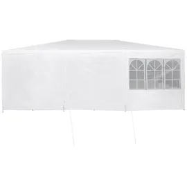 vidaXL Partyzelt mit 10 Seitenwänden in Weiß 6x4 m PE