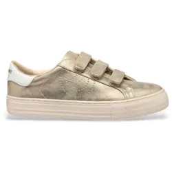 NO NAME für Damen. ONGFDS0 Arcade Straps gold Leder Turnschuhe (37), Wohnung, Lässig