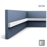 Orac Decor SX194 Axxent SQUARE Zierleiste Stuckleiste Modernes Design Weiß