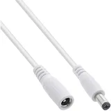 InLine Verlängerungskabel, DC Stecker 5,5x2,1mm, weiß, 3m