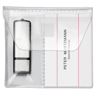 Veloflex 2256010 - USB Stick-Hüllen USB-Stick-Tasche Visitenkartenhülle, PP, transparent 5 Stück