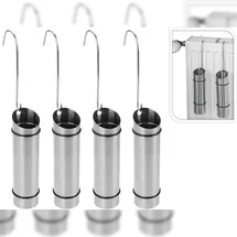EDM Luftbefeuchter 2er-Set 25x25 cm silber