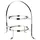 Edzard Telleretagere Sina (Höhe 33 cm) schwerversilbert, für 2 Teller Ø 20 bis 28 cm, Tellerhalter Etagere
