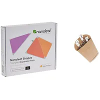 Nanoleaf Shapes Triangle Erweiterungspack, 3 zusätzliche Dreieckigen LED Panels & Shapes | Flexible Linkers 3pcs