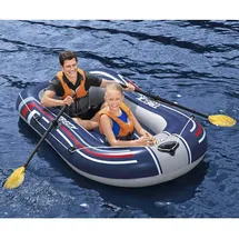 BESTWAY Schlauchboot mit Pumpe und Rudern Blau