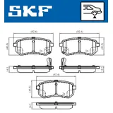 SKF Bremsbelagsatz, Scheibenbremse