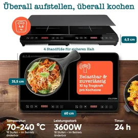 STILLSTERN Doppel-Induktionskochplatte 3600 W