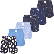 Phil & Co. Berlin Boxershorts Prints mischfarben XXL 6er Pack