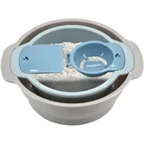 Generisch Trimmtablett,Mehlsieb - Stapelbares 4-teiliges Trimmtablett-Set | Mehlsiebpfannen-Set, leichtes Sieb, platzsparendes Mehlsiebtablett für Puderzucker