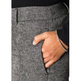 bonprix Marlene-Hose lockere Passform grau|schwarz 44
