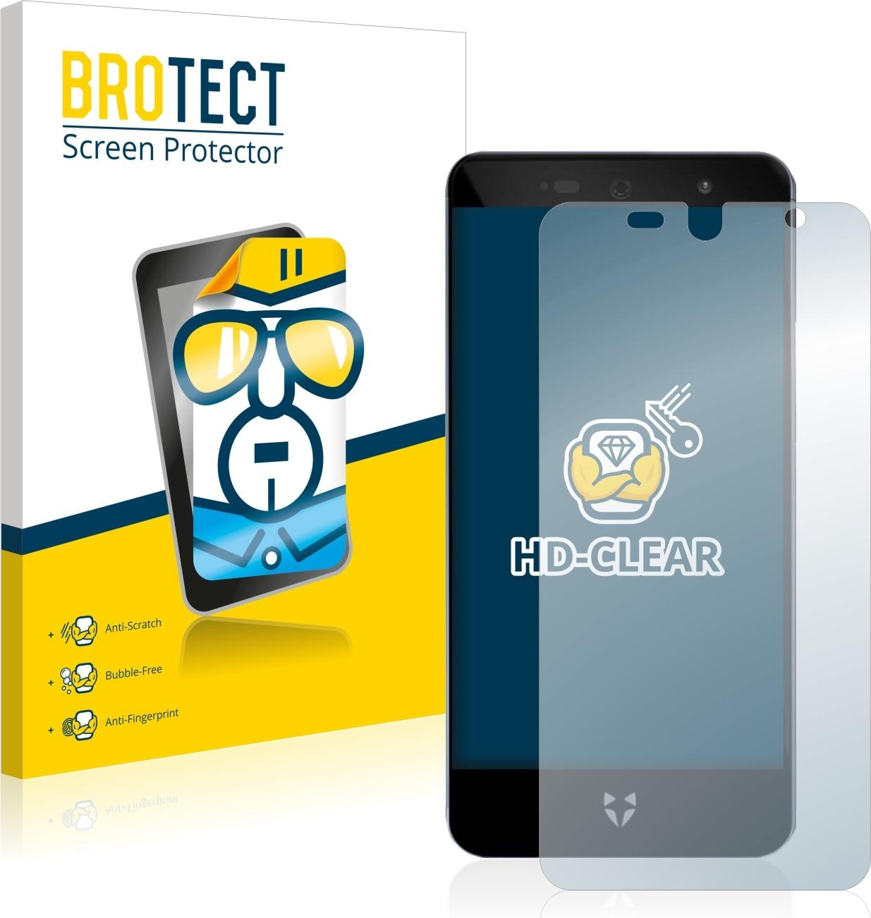 BROTECT Schutzfolie Displayschutz Klar (2 Stück, Swift 2X), Smartphone Schutzfolie
