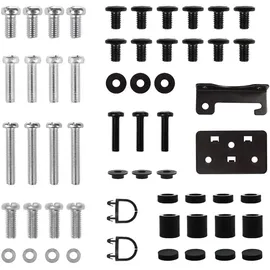 Maclean Brackets Universal-TV-Ständer 32-65 Zoll max. 40kg VESA 400x400 Schwarz Glas/Kunststoff/Stahl