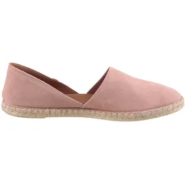 Verbenas Espadrille VERBENAS "CARMEN SERRAJE", Damen, Gr. 40, rosa (altrosa), Veloursleder, Schuhe Espadrille, Schlupfschuh, Sommerschuh, Loafer mit typischem Jute-Rahmen