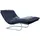 W.Schillig Relaxliege daily dreams Leder 95 x 91 x 170 cm Blau mit Kissen