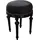 Casa Padrino Sitzhocker Rundhocker Samt 57 x 0 x 57 cm Schwarz