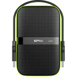 Silicon Power Armor A60 Externe Festplatte 4000 GB Schwarz, Grün