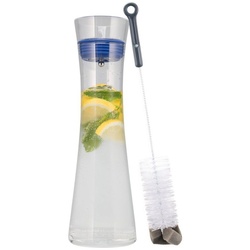 bremermann Karaffe bremermann Glaskaraffe AMISA 1,2 Liter, Wasserkaraffe, transparent, (kein Set), 1.2 blau