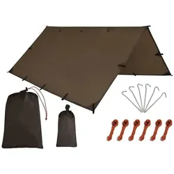 Hängematten Regenschutz Plane Vanit HR4 Überdachung Camping Sonnenschutz 3x3m DPL1