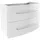 Fackelmann Waschbeckenunterschrank Verona 79,4 x 57,5 x 45,5 cm Weiß Hochglanz