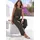 LASCANA Bundfaltenhose Weites Bein Khaki 34