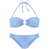 LASCANA X16176-WHBL-38C/D Bademode Klassischer Bikini Weiß, Blau