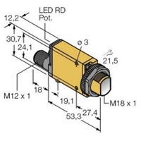 Turck 3035710 Einweg-Lichtschranke SM31EPDMHSQD 1St.