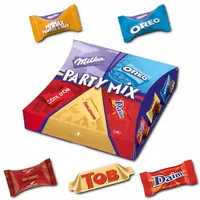(29,30€/1kg) Milka Party Mix, Mini Schokoladen-Riegel, 143g Packung