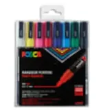 Uni-Ball POSCA PC-3M Acrylstift farbsortiert 0,9 - 1,3 mm, 8 St.