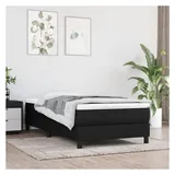 vidaXL Boxspringbett 90 x 200 cm Schwarz