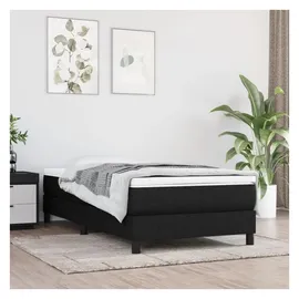 vidaXL Boxspringbett 90 x 200 cm Schwarz