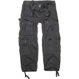 Brandit Textil Pure Vintage Pants Loose Fit Cargohose Schwarz S