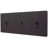 MCW Akustik-Tischtrennwand, Braun, Textil, 160x60x2 cm,