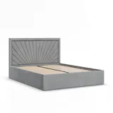 mebligo Polsterbett 180 x 200 cm Grau
