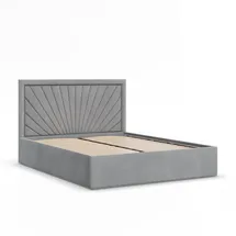 mebligo Polsterbett 180 x 200 cm Grau