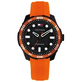 Tommy Hilfiger TH-REGATTA 1720055 0 mm Silikonarmband Schwarz/Orange