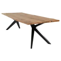 G+K Esstisch Lexington 240 x 100 cm Holz Braun
