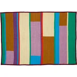 Hubsch - Pavillon Plaid Block Lila/Multicolor 140x200 cm