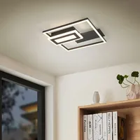 Trio Leuchten LED Deckenleuchte Spiro 22W schwarz matt