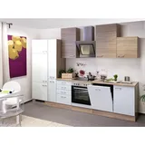 Quartier Küchenzeile Florida 310 cm Eiche Sonoma-Weiß