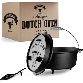 LAVUR Dutch Oven 7,5 L Gusseisen schwarz