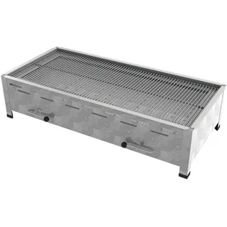 ChattenGlut Professional 6er Holzkohle Bräter Tischgerät Grill mit Rost 1140x530x300mm